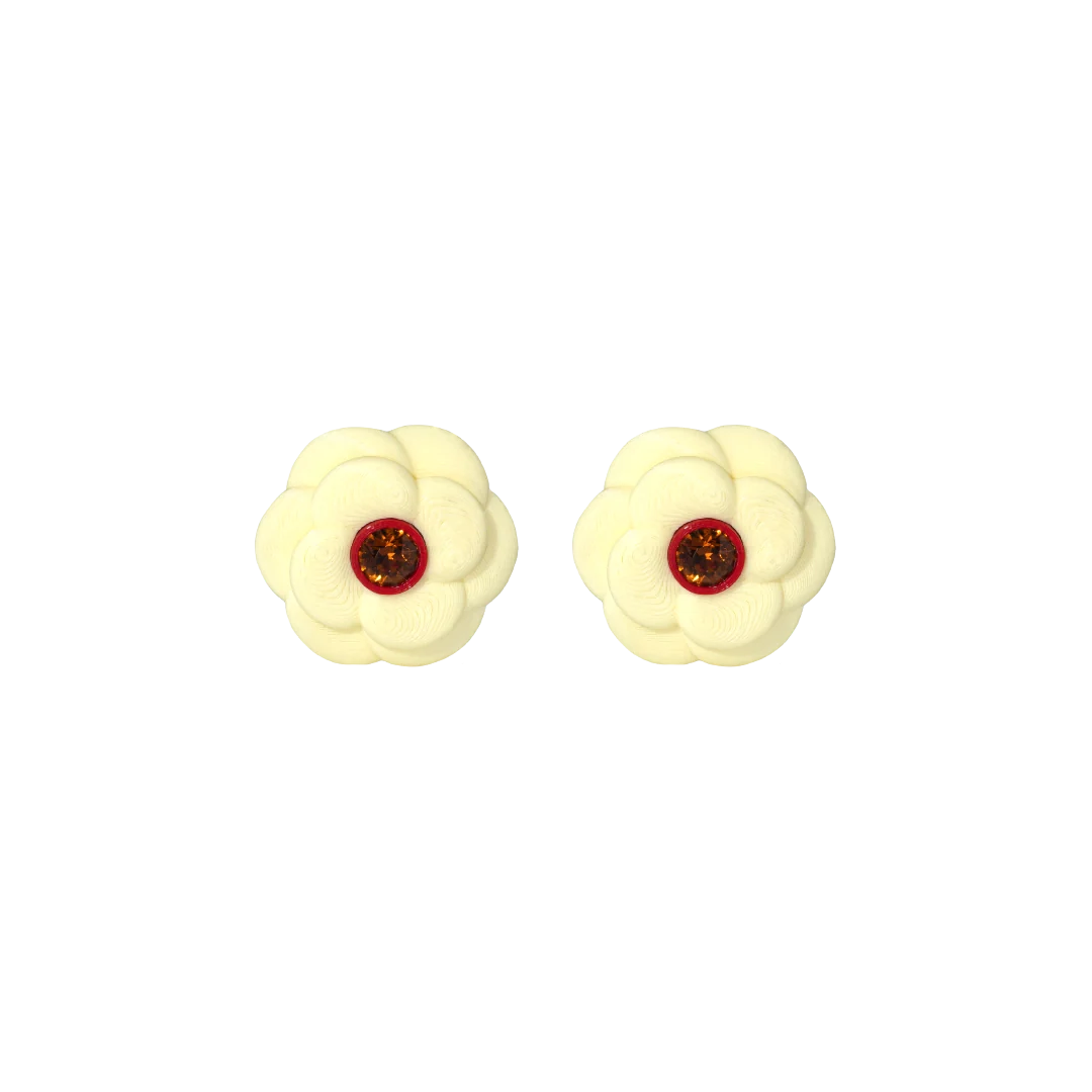 Medium Camellia Studs