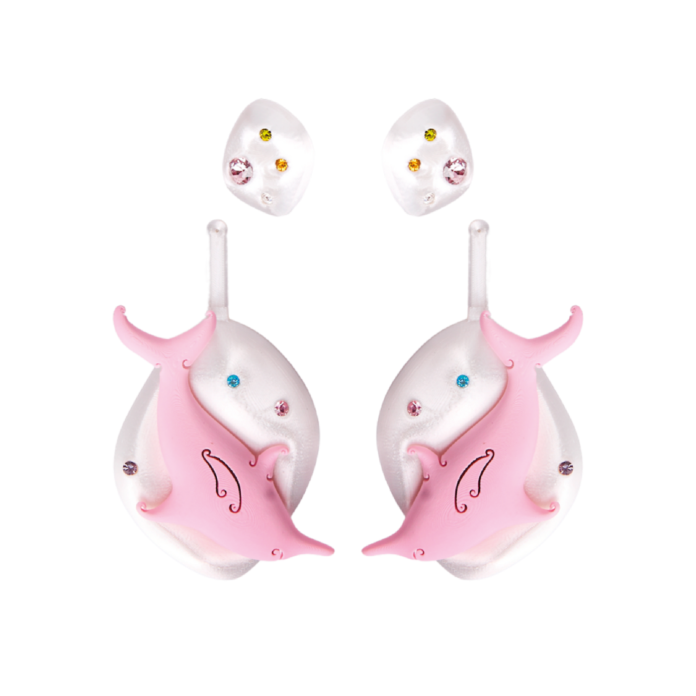Double Dolphin Earrings — Sixxta