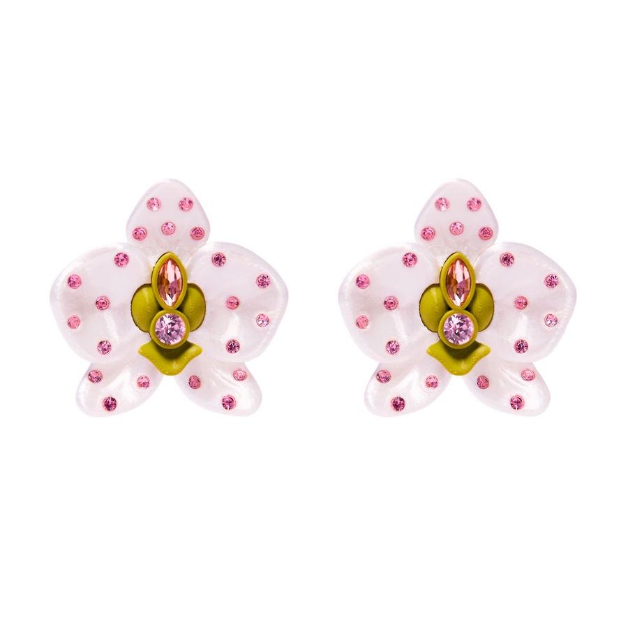 Cattleya Party Stud Earrings