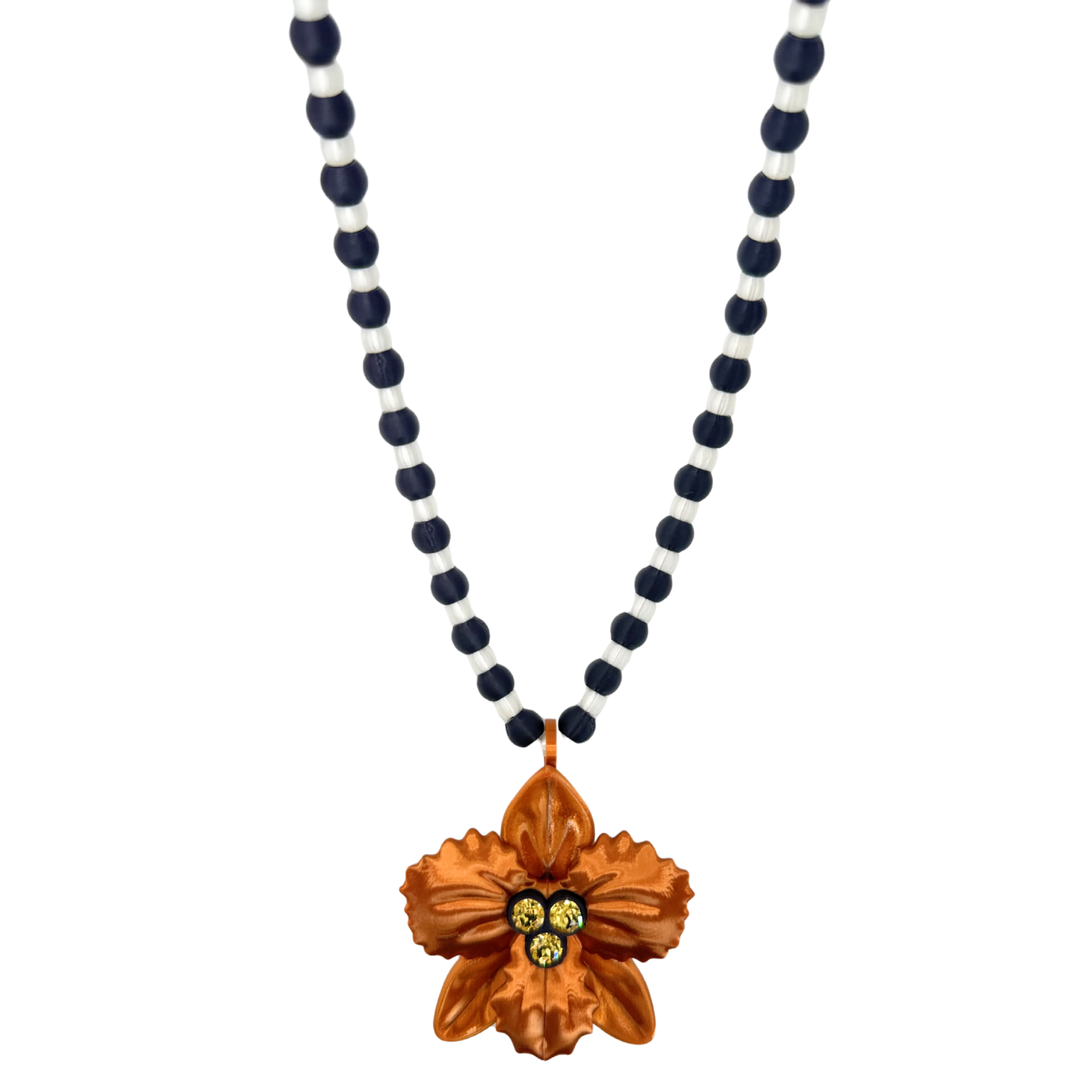 Orchid Pendulum Necklace