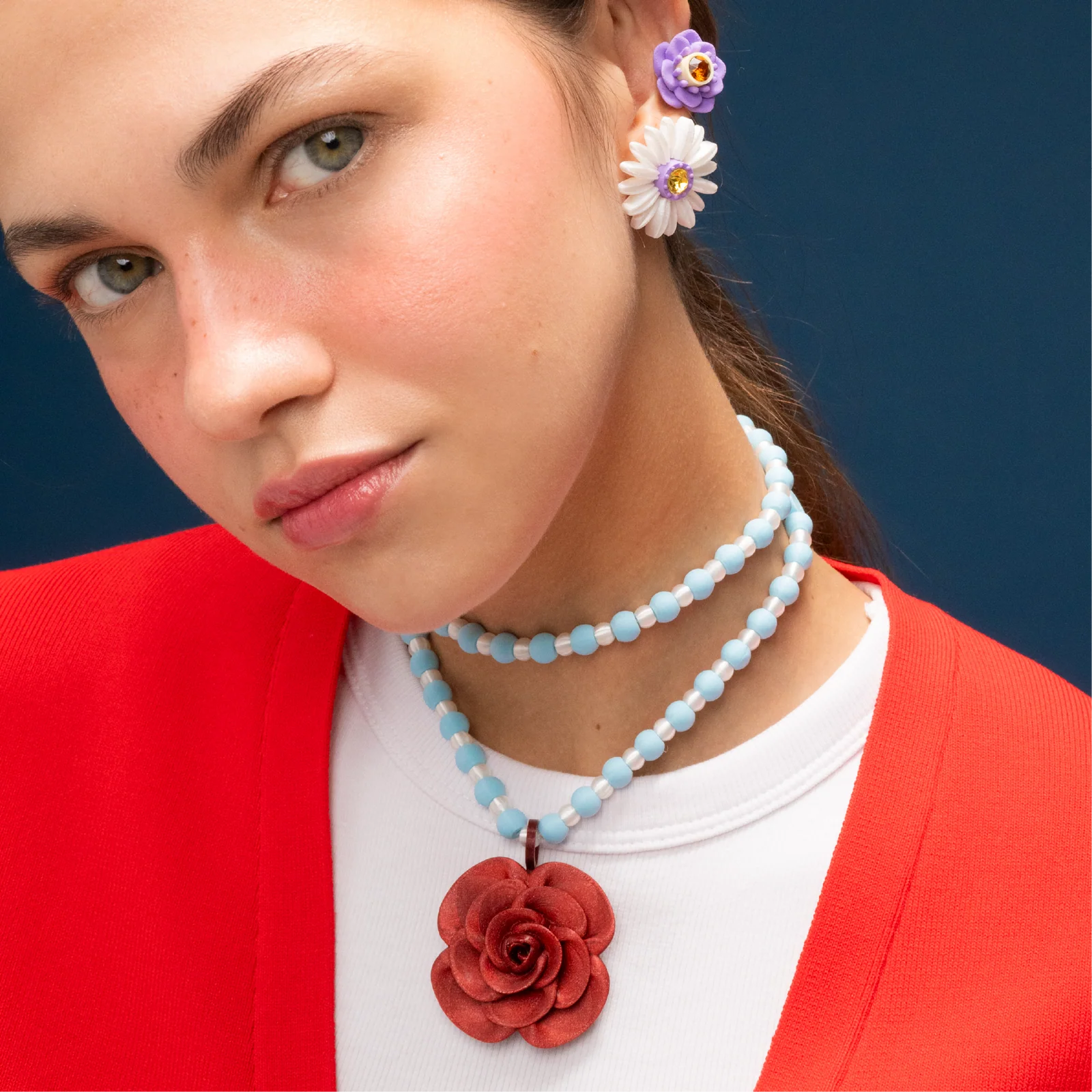 Rose Pendulum Necklace