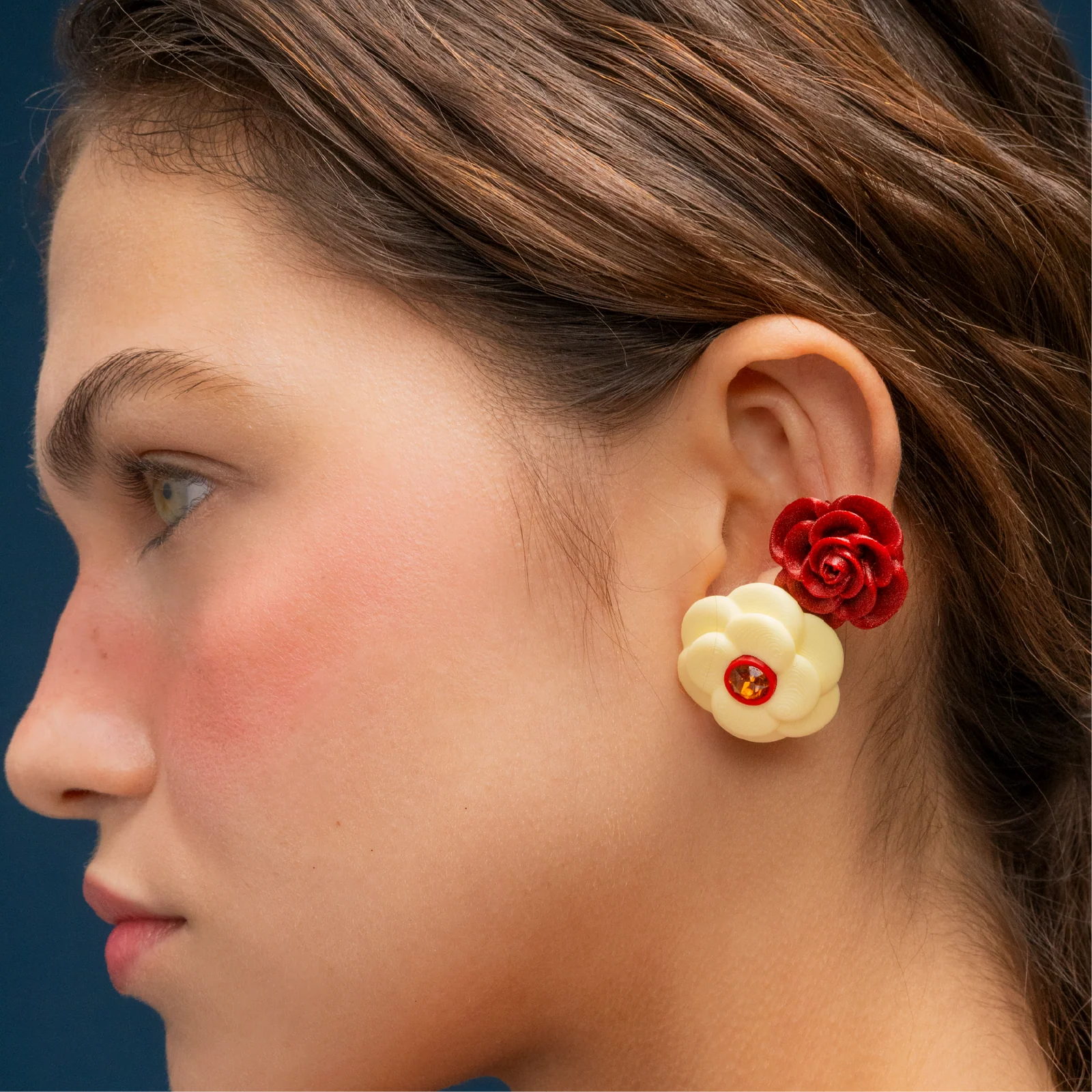 Medium Camellia Studs