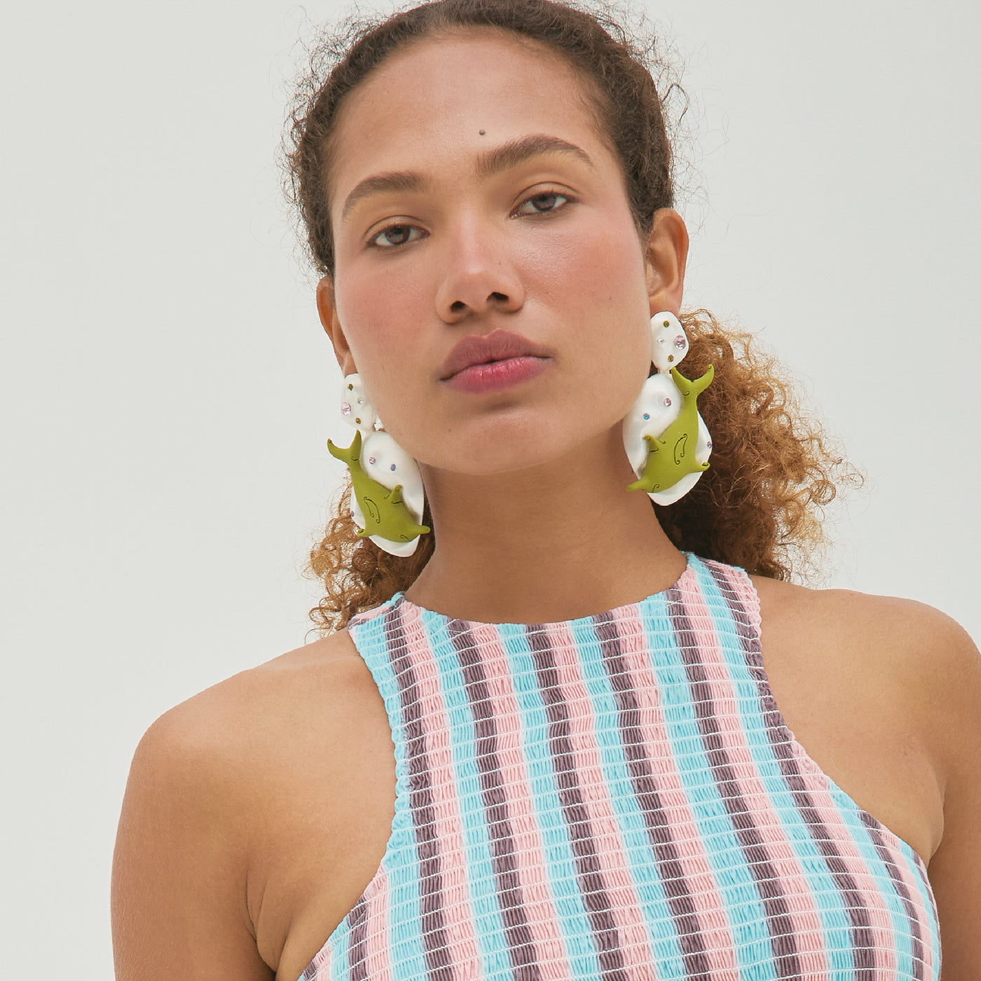 Double Dolphin Earrings — Sixxta
